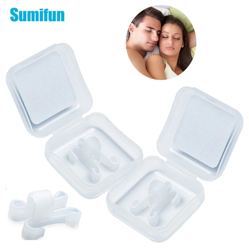 

Sumifun 1/2/3Pcs Anti Snore Apnea Clip Stop Snoring Mini Nose Clip Sleep Aid Soft Washable Tray Guard Apnea and Nasal Congestion