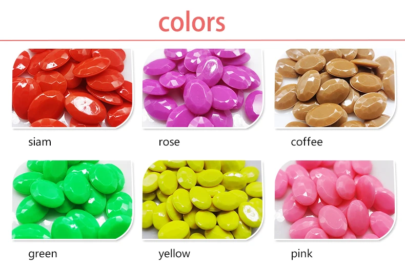 Description Picture 5 of itemAll Size Colors Oval  Acrylic Beads For Garment Craft Charm Beads Loose Bracelet Necklaces Jewelry Making