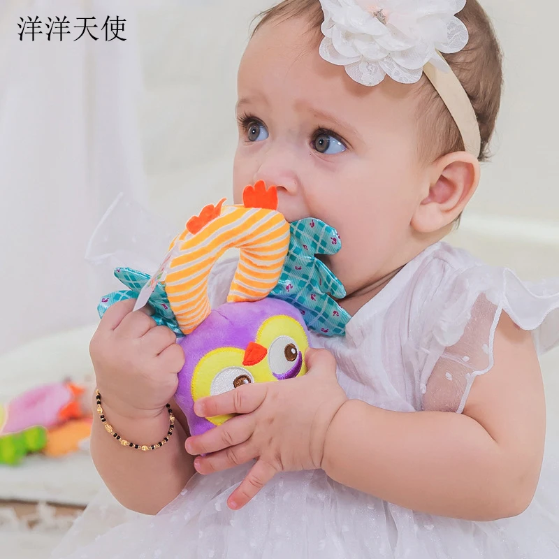 

6 O-Type Stuffed Animals Rattle Monkey Panda Baby Toys 0-12 Month For Children Infant Reborn Baby Dolls Soft Stitch Kawaii Plush