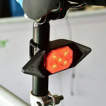 

Led Automatic Direction Indicator Bicycle Rear Taillight Usb Rechargeable Cycling Mtb Bike Safety Warning Turn Signals Light