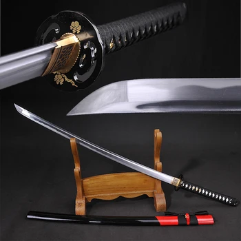 

1060 Carbon steel blade Katana real Japanese Full Tang Sword Samurai Swords sharp edge Home Decorative Metal Craft Gifts