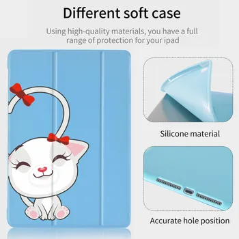 

Couple Cats For iPad Pro 11 2020 Funda iPad Cases Soft Silicone Back Coque Protective Cover iPad 7th Generation Case Mini 1 2 3