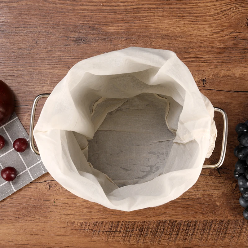 Brew Bags Reusable Fine Mesh Strainer Bag for Home Brewing Fruit Cider Grape Beer Wine Making Food Yogurt Filter Nut Milk Bag beer brewing strainer bag
