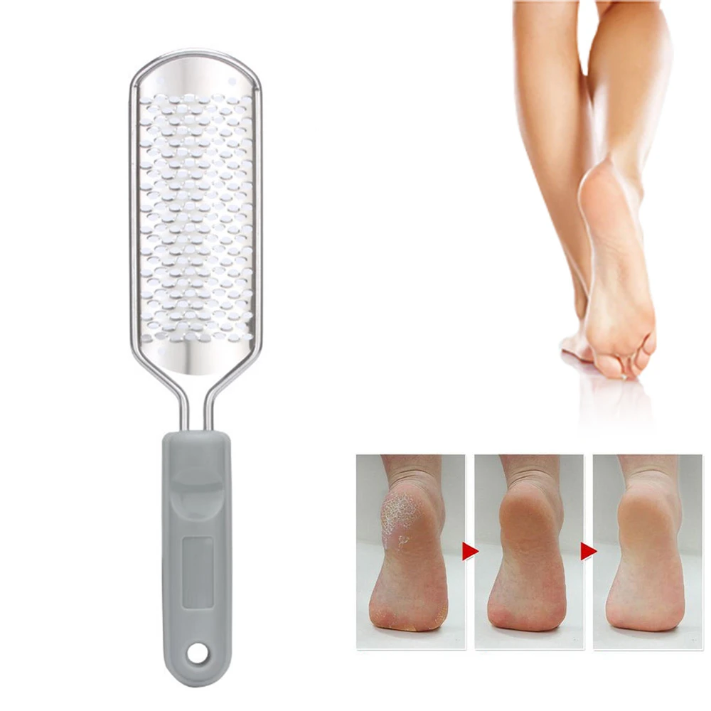 

Pedicure Foot File Stainless Steel Foot Rasp for Dead Hard Skin Callus Remover Wet and Dry Feet Scrubber Household Pedicure Tool