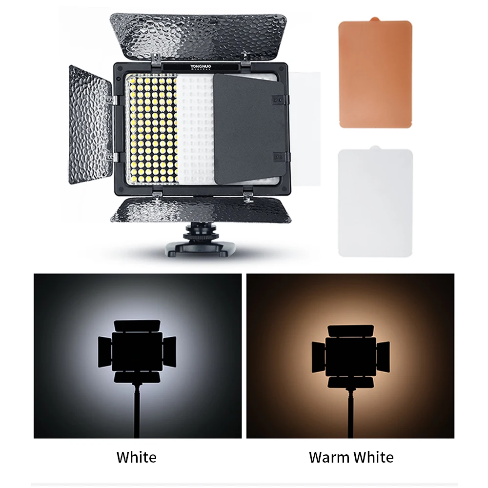  YONGNUO YN300 III YN-300 III 3200k-5500K CRI95 Camera Photo LED Video Light Optional with AC Power  - 4000455893288