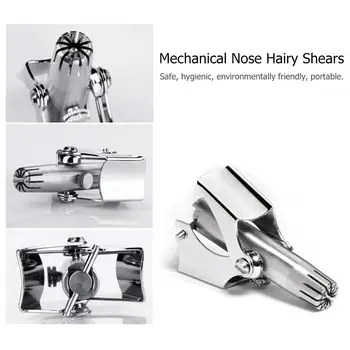 

Kemei Nose Hair Trimmer Vibrissa Manual Washable Rhinothrix Cutter Shaver