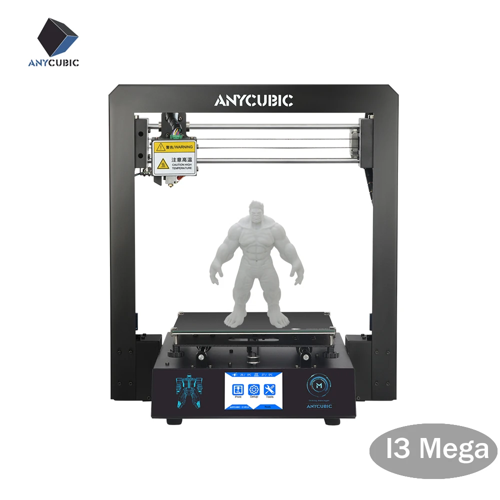 Anycubic 3D Pritner i3 Мега 3d принтер наборы деталей дешевого размера плюс металлический