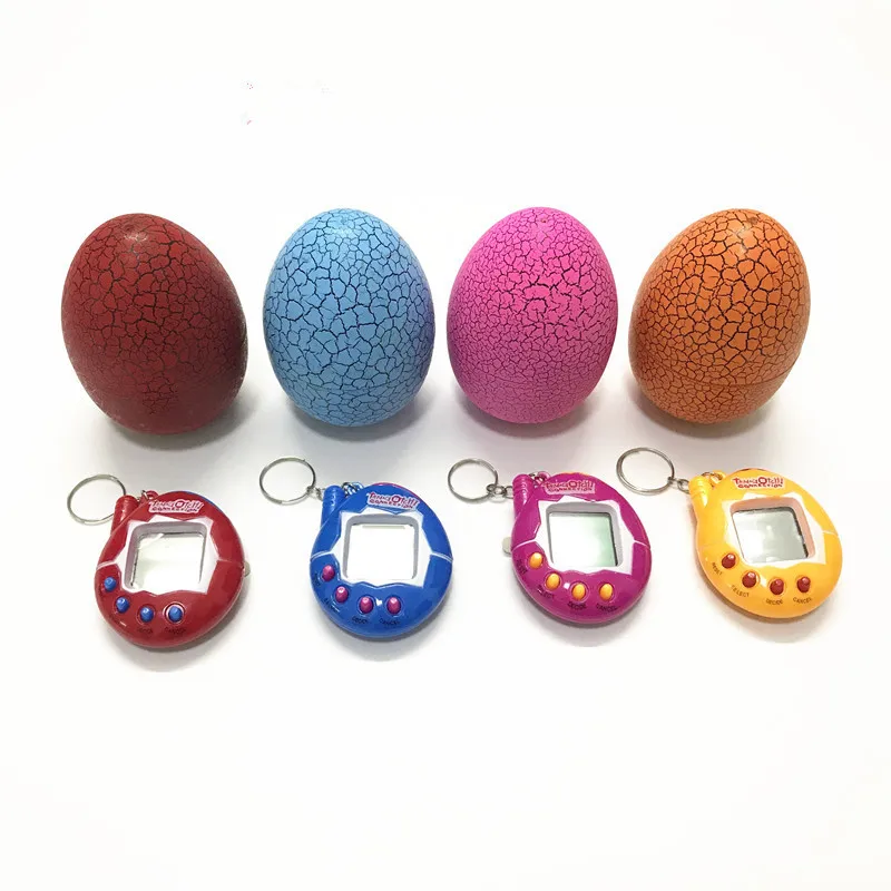 Динозавр яйцо многоцветная Виртуальная кибер цифровая игрушка для домашних животных тамаготчи цифровой электронный е-питомец Рождественский подарок