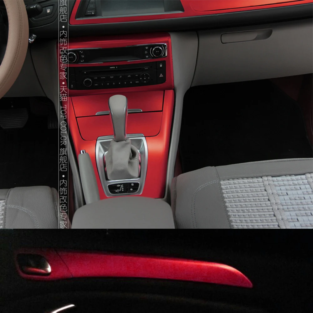 Для Citroen C5 2013- интерьерная Центральная панель управления дверная ручка 3D/5D наклейки из углеродного волокна наклейки для автомобиля Стайлинг cutted винил