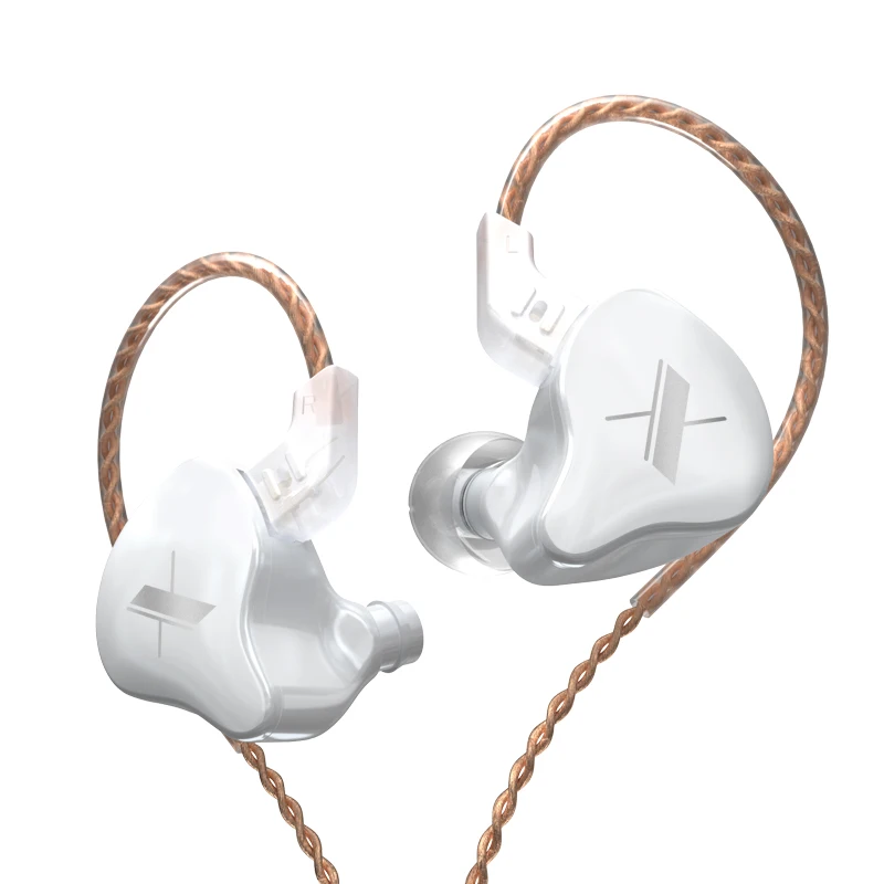 KZ EDX Earphones 1 Dynamic HIFI Bass Earbuds In Ear Monitor Headphones Sport Noise Cancelling Headset 