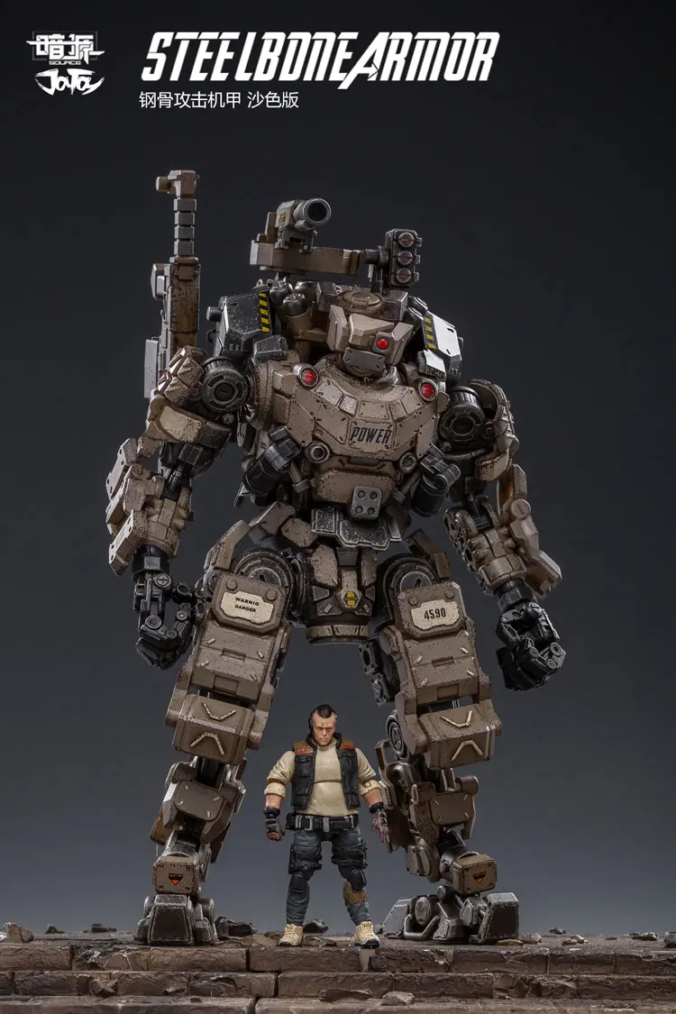JOYTOY 1/25 фигурка робота FSTEEL BONE MECH Военная Модель Кукла Mecha Рождественский подарок - Цвет: 1 robot 1 figure