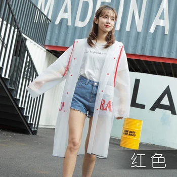 

Waterproof Travel Adult Plastic Rain Coat Long Lightweight Rain Coats Transparent Impermeable Regenponcho Rain Jumpsuit L