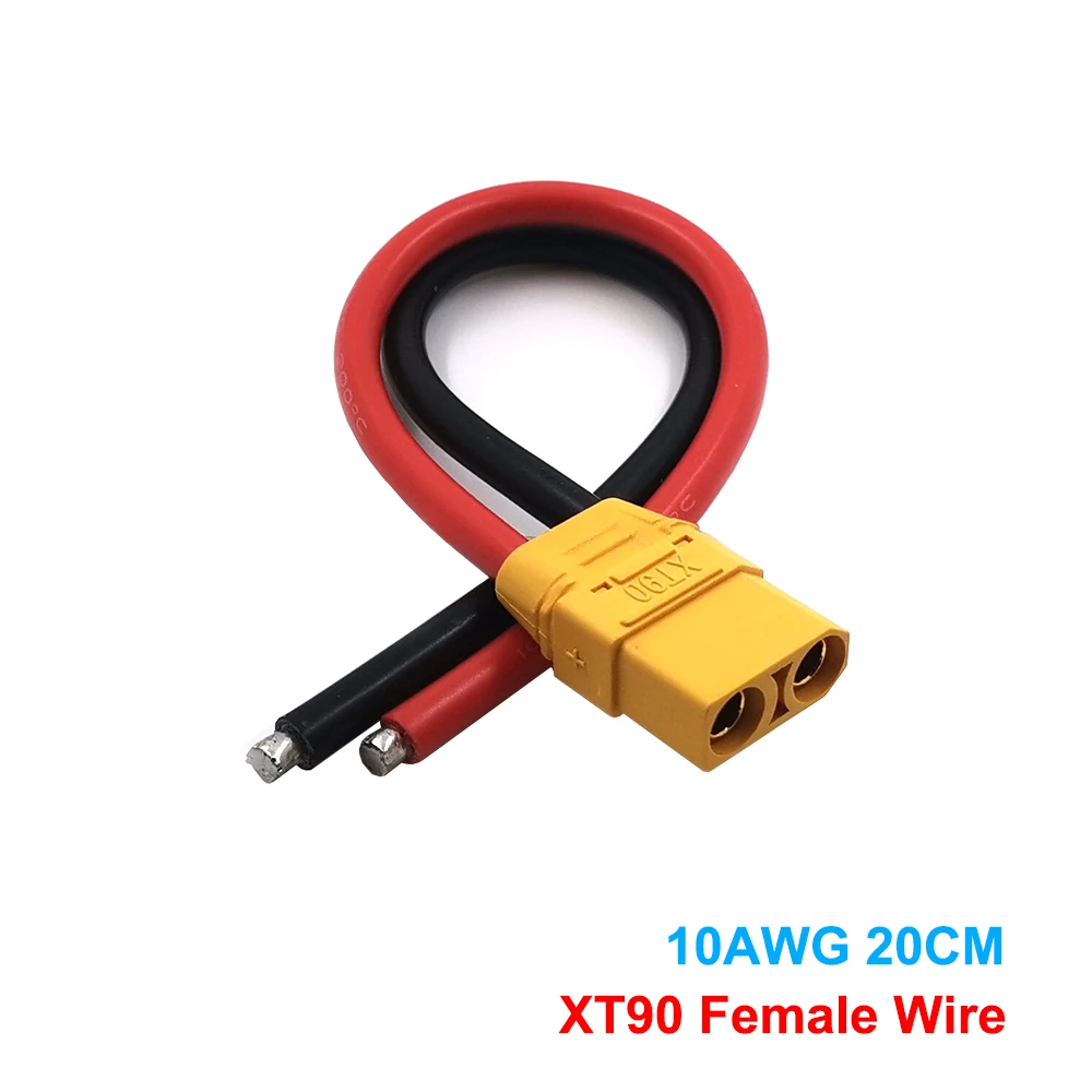 20 см 10AWG XT90 женский провод преобразования линии силиконовый кабель переходник