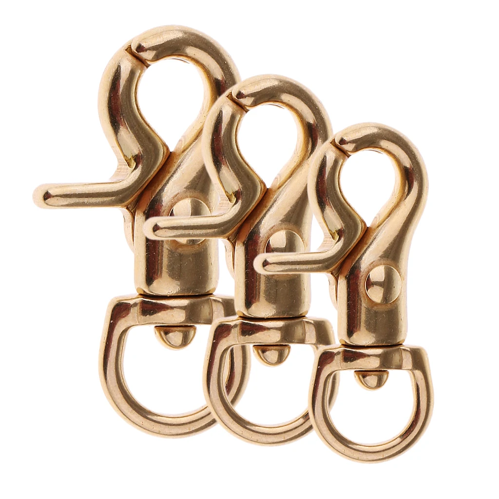 Metal Brass Swivel Lobster Clasp Snap Hook Keychain Key Ring straps for Handbag Jewellery Findings