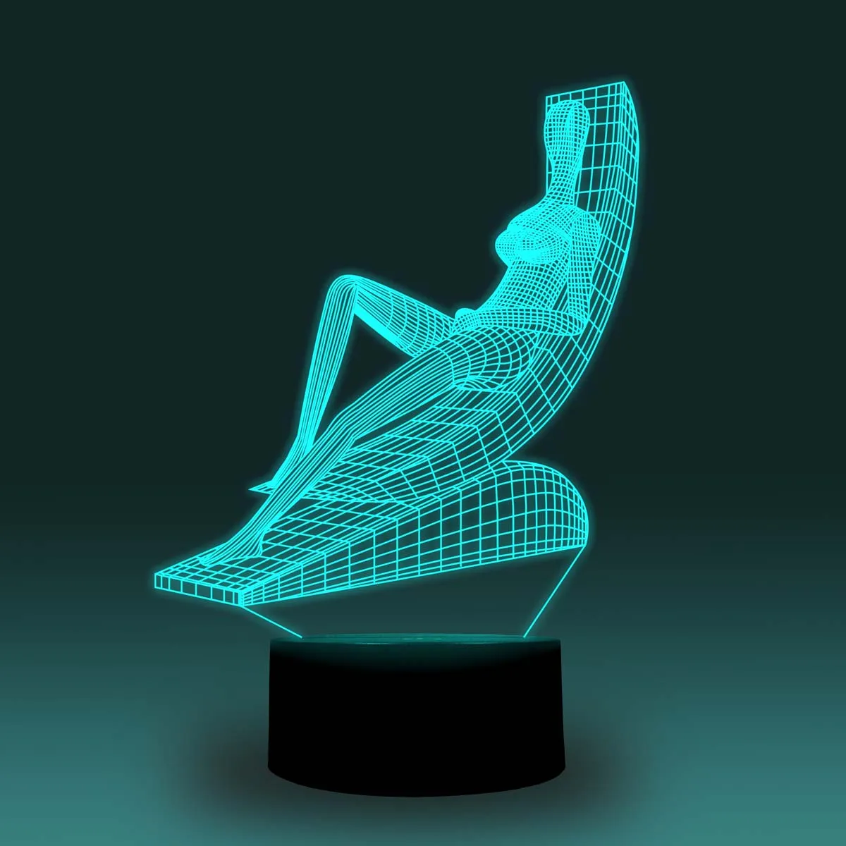 NiteApps 3D Ленивый человек мост ночник настольная Иллюзия украшение лампа подарок на день рождения приложение/сенсорный контроль