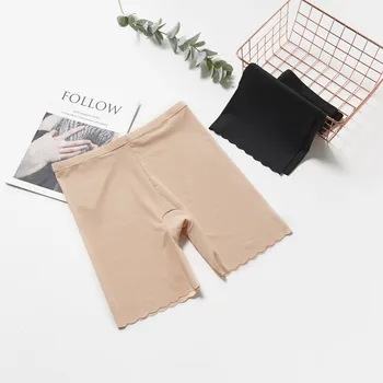 

Summer New Style High-waisted Modal Seemless Safety Shorts Plus-sized WOMEN'S Dress Belly Holding jia dang Shorts Insurance Legg
