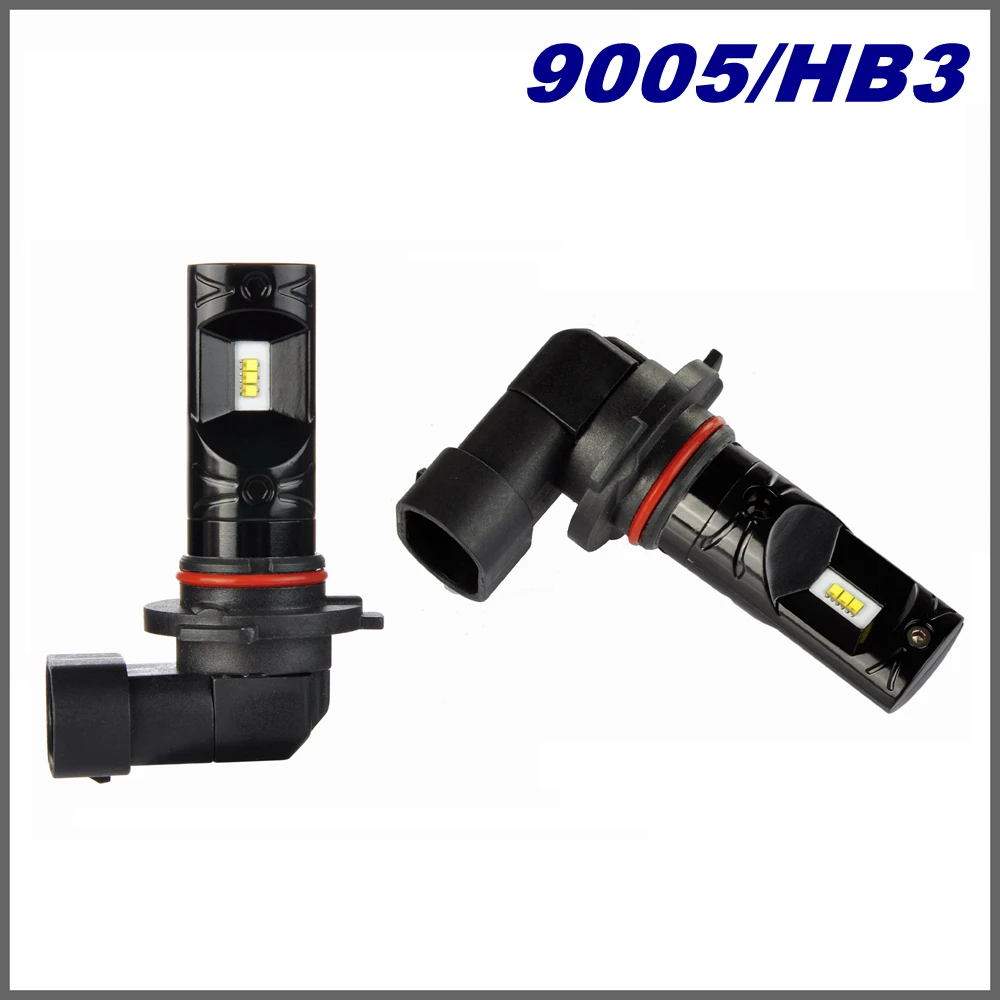 ZES светодиод Автомобильные противотуманные фары H4 P13 9005 9006 H7 H1 H3 декодер 12V свет Canbus 6500K оригинальная Размеры