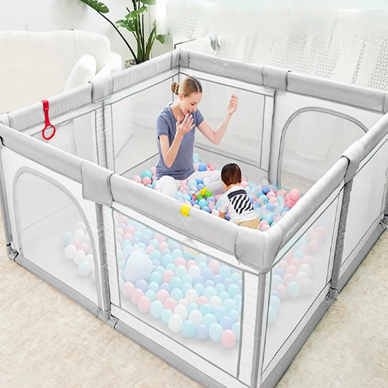 

Children's play fence folding baby crawling mat protective fence indoor living room household learning fence