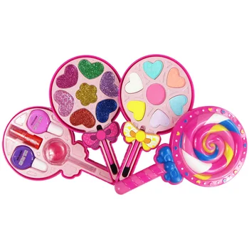

Girl Toy Makeup Set Lollipop Cosmetic Box Pretend Play Colorful Portable Rotatable Make Up Beauty Kit For Girls Ages 6 And Up