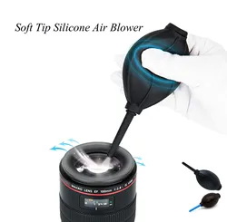 Outil de nettoyage de souffleur d'air en Silicone à pointe souple, pour capteur Digital SLR Len, écrans LCD, Instruments de musique, claviers, filtre de télescope 