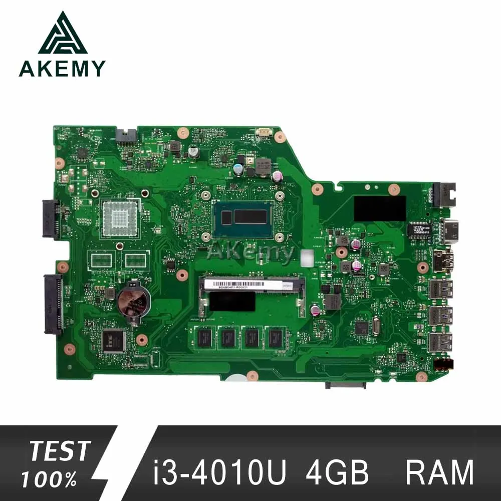 Akemy X751LA материнская плата для ноутбука For Asus X751LAB X751LD X751L X751 тест оригинальная 4G RAM I3