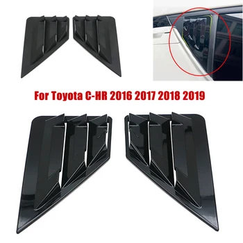 

Auto Rear Side Window Blinds Cover Trim Shutters Panel For Toyota C-HR CHR 2016 2017 2018 2019 Car Exterior Parts ABS Plastic