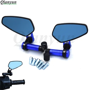 

Universal CNC motorcycle rearview mirror blue anti-glare convex mirror For YAMAHA XMAX200 XMAX250 XMAX300 XMAX400 TMAX530 TMAX50
