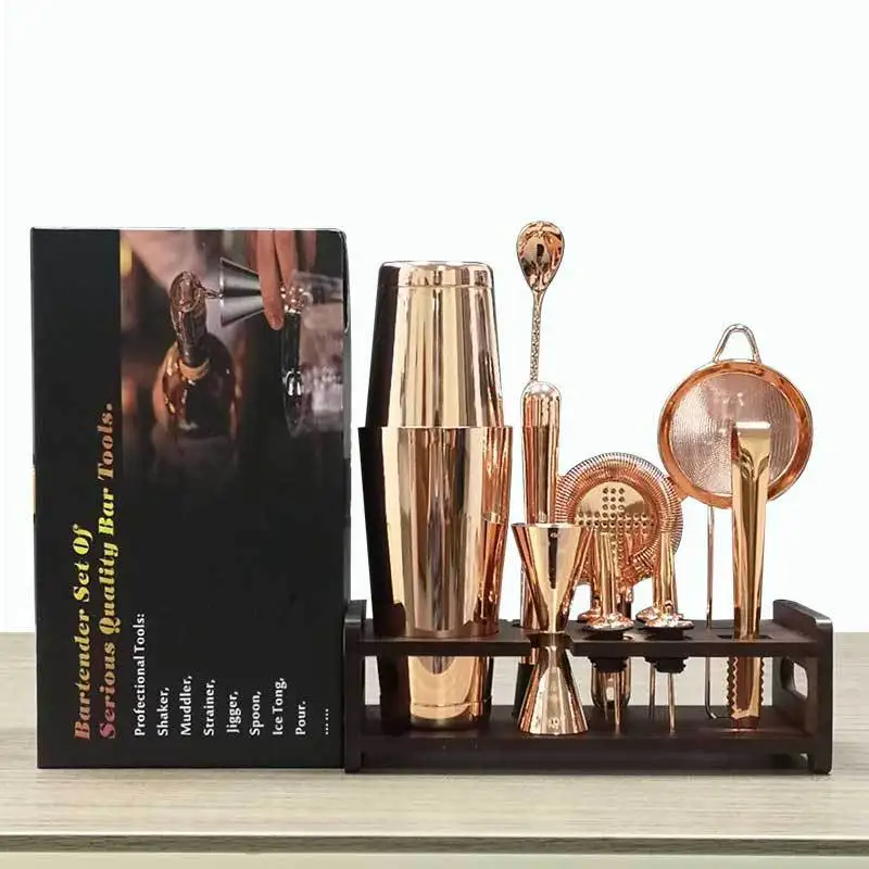 

18OZ/28OZ Home Stainless Steel Bartender Kit Beer Whisky Wine Mixer Drinking Matel Bar Accessories Boston Cocktail Shaker Set