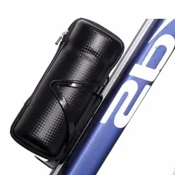 Горный велосипед кожаный держатель для бутылки воды клетка Жесткий корпус велосипедная сумка портативное Велосипедное оборудование