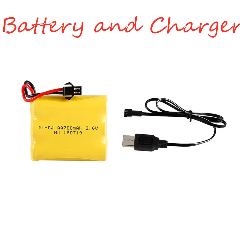 

3.6V 700mah NI-CD Battery AA 3.6V Battery Pack RC Toy Model Battery 3.6 V and USB Charger For RC Toys Cars Boats Truck