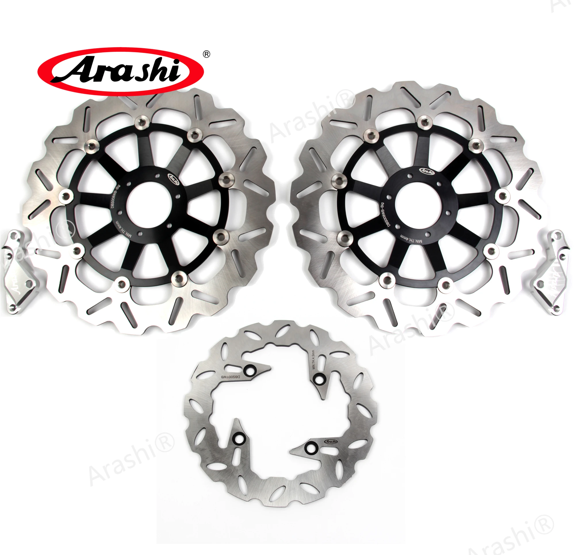 Arashi 1 Set For HONDA VTEC 400 1999 - 2015 CB400 Floating Front Brake Disc Rear Discs Rotors 2000 2001 2002 2003 2004 | Автомобили и