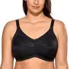 Women's Cotton Embroidered Full Coverage Support Wirefree Non-padded Mastectomy Pocket Bra Plus Size ► Photo 1/6