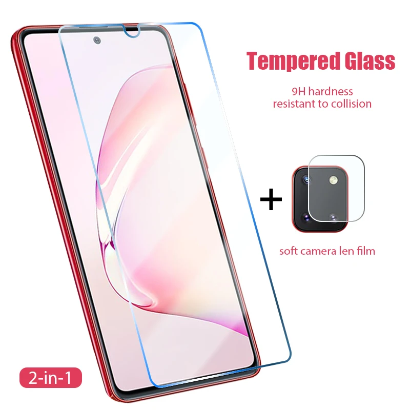 Закаленное стекло 2 в 1 для Samsung Galaxy M10 M20 M30 M40 M01 M11 M21 M31 M30S A70S A50S A40S A30S|Защитные стёкла