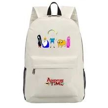 Adventure Time Impresión de mochila de lona mochila escolar, bolsa de viaje, mochila para niños y niñas, mochila para ordenador portátil