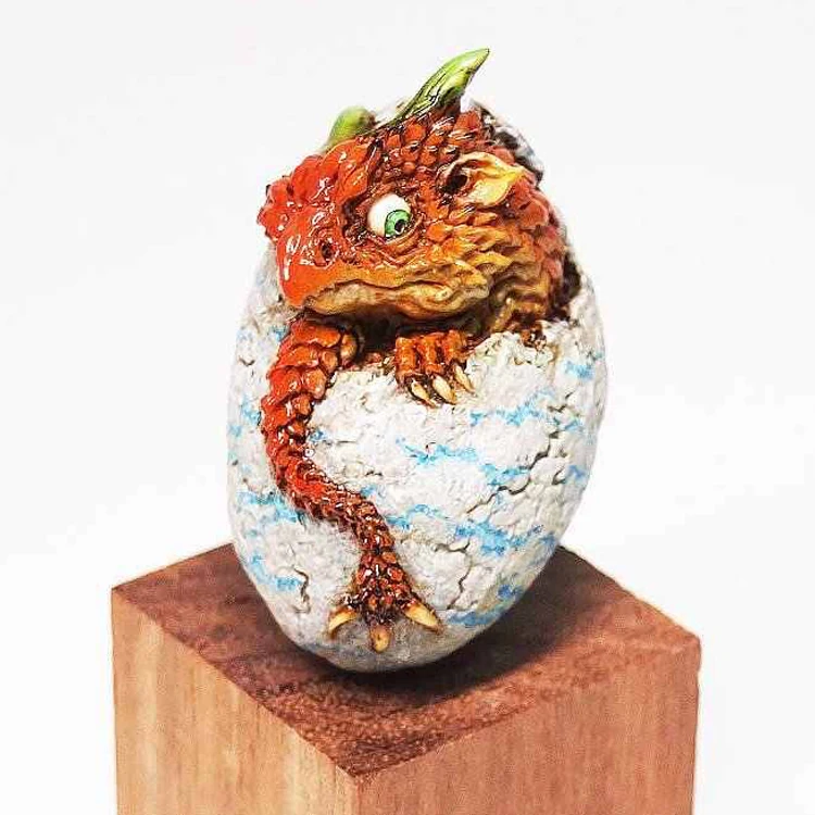 Япония WF 2017 зима дракон яйцо Смола Модель GK научно-фантастический предмет