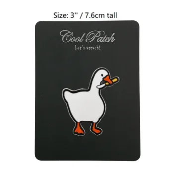 

3'' Untitled Goose Game Embroidered Iron on Patch Logo Badge Halloween Cosplay