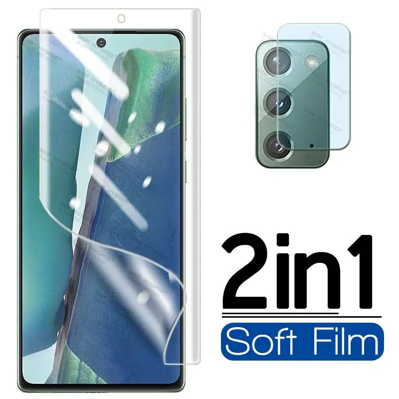 Защитная пленка 2 в 1 для Samsung Galaxy Note 20 10 Note20 Note10 S20 Ultra S10 S9 S8 Plus | Мобильные телефоны и