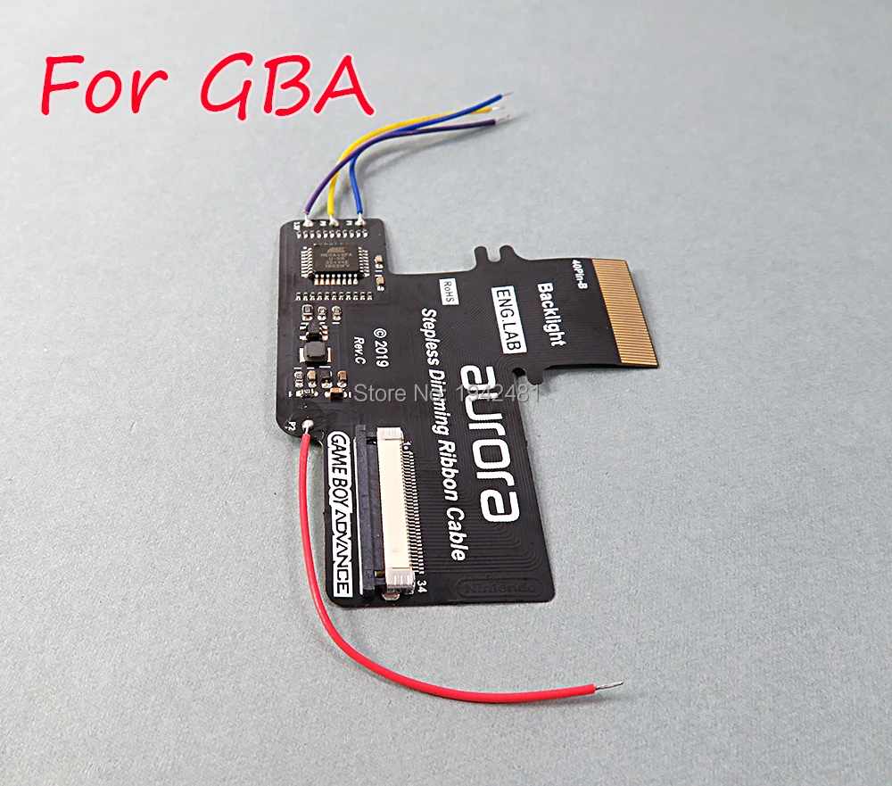1pc LCD Backlight Kit Model Screen 40pin For GBA Pleating Adapter Cable Game Console Stepless Dimming Plate Free 40Pin | Электроника