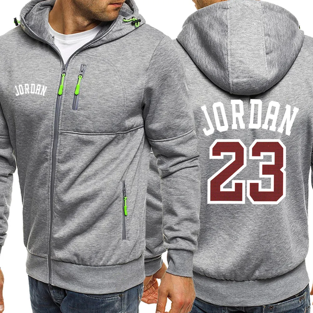 Jordan 23 зима осень Горячая Куртка бомбер мужская одежда уличная бейсбольная куртка Мужские толстовки хип-хоп Модные мужские пальто - Цвет: gray6