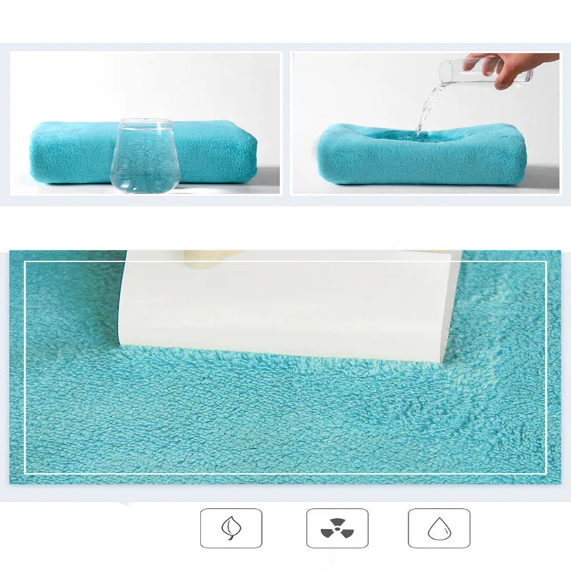 Household bathroom towel,quick-drying hair towel, washing face absorbent towel 80*36cm microfiber multicolor men and women towel 3