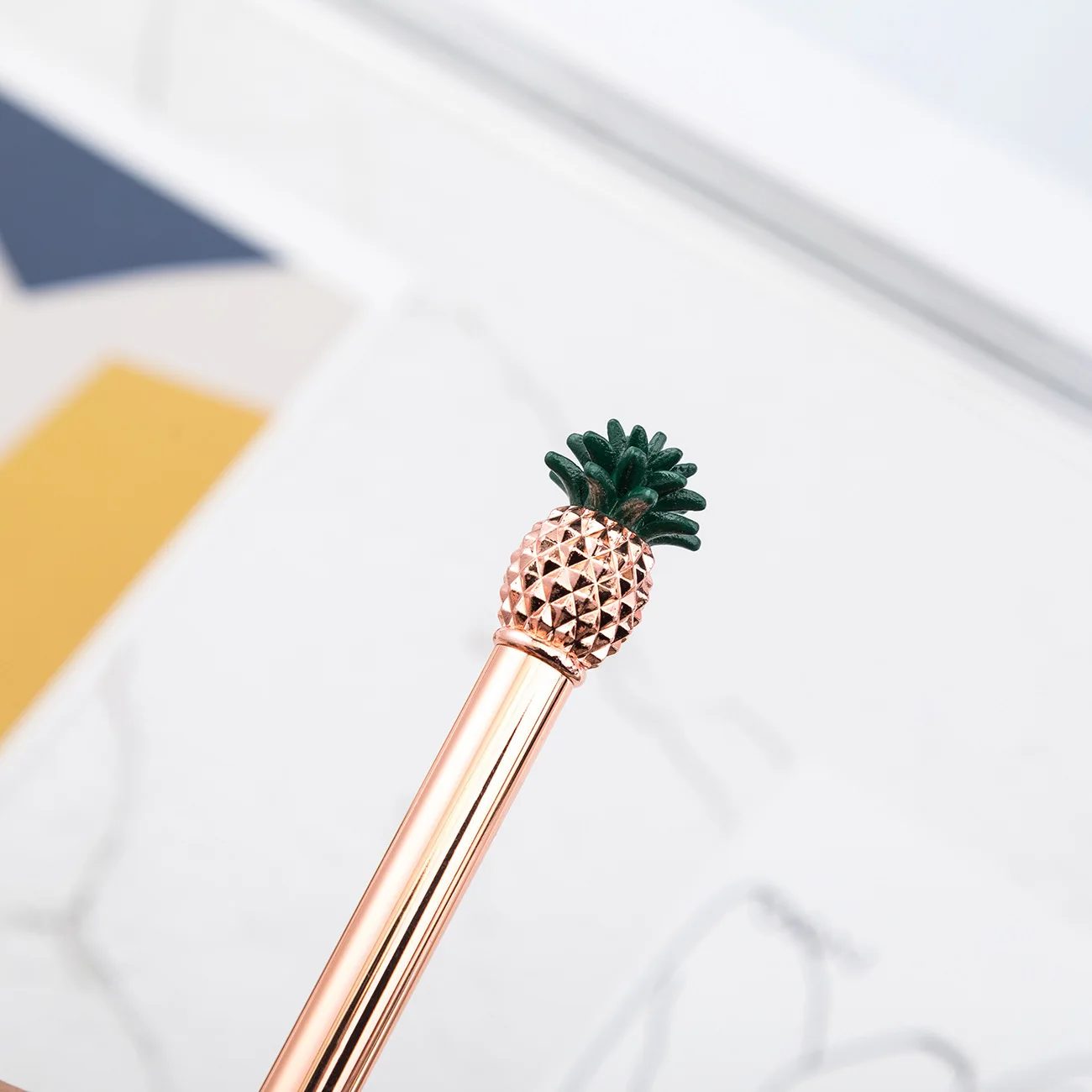 Ballpoint Pen 1 Piece Cute Metal Pineapple