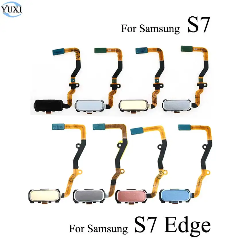 YuXi Touch ID Flex для Samsung Galaxy S7 Edge SM-G935 G935F задняя кнопка Home датчик отпечатков пальцев