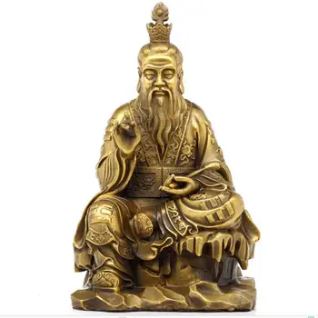 

SHUN brass copper Laozi Taishang Laojun statue Decoration Taoism Feng Shui Home Decoration