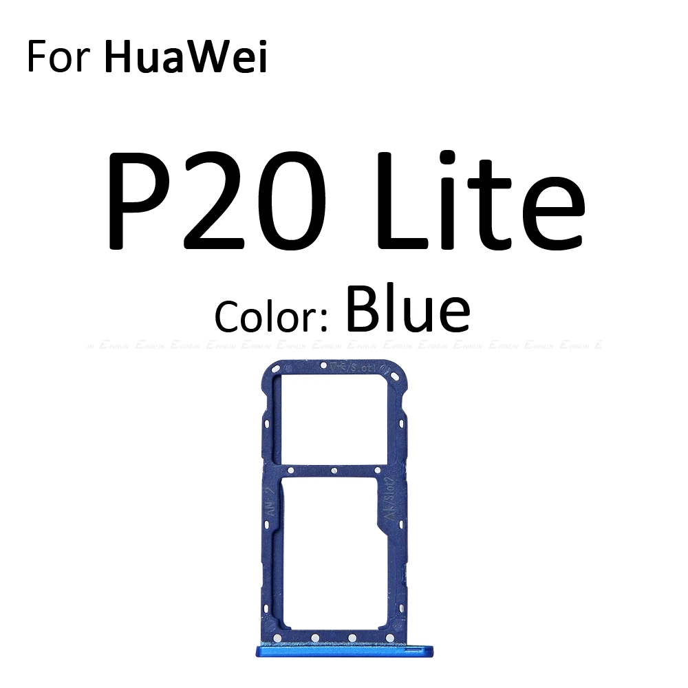 Micro SD sim-карта слот, разъем для лотка адаптер Коннектор кард-ридера для HuaWei P20 Pro Lite контейнер держатель запасные части