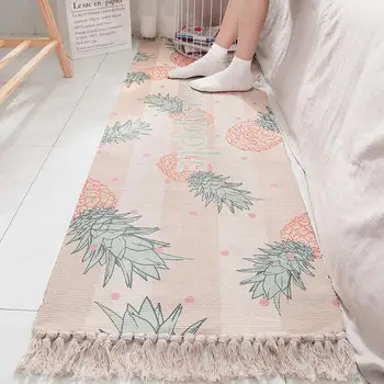 

Cotton Fresh Contracted Carpet Decorative Mat Cotton Carpet Floor Bedroom Decoration Sofa Home