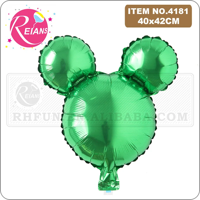 Birthday Aluminum Balloons cartoon pure color mouse Head Cartoon Foil Balloons Kids Birthday Party Supplies Wedding Decorations foil balloons birthday balloons birthday balloon set party balloon set birthday party decoration set aluminum balloon inflatable balloon