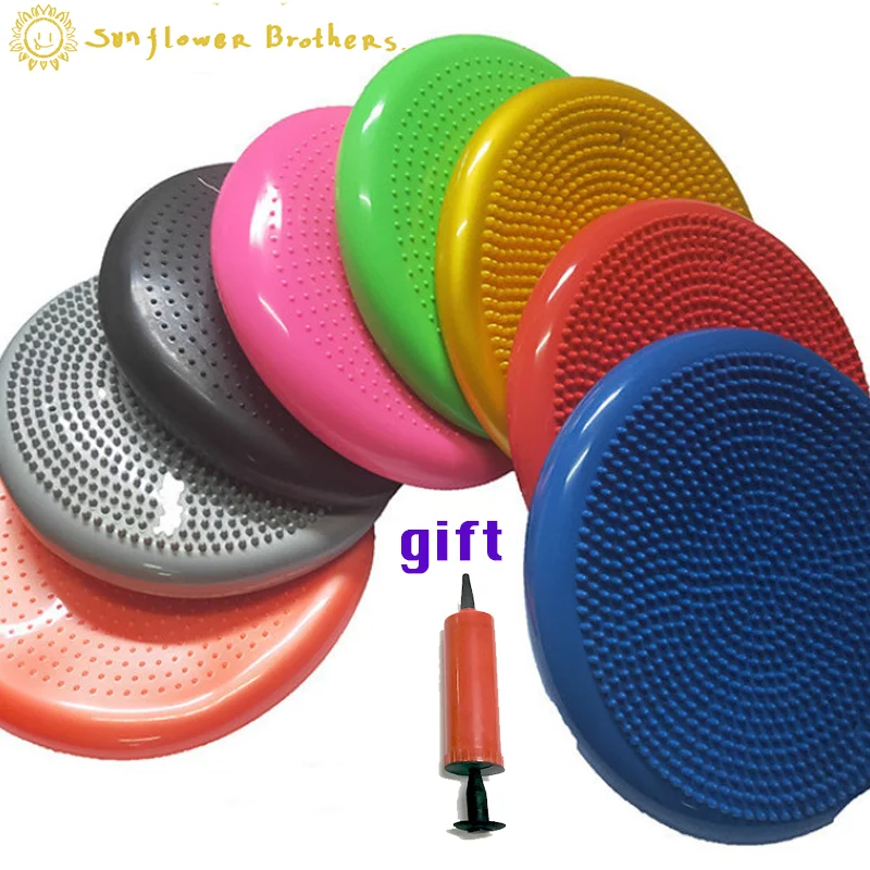 Yoga Circle Meditation Anti Stress Ball Massage Cushion Balance Pad with Inflatable Cylinder Большое оборудование для