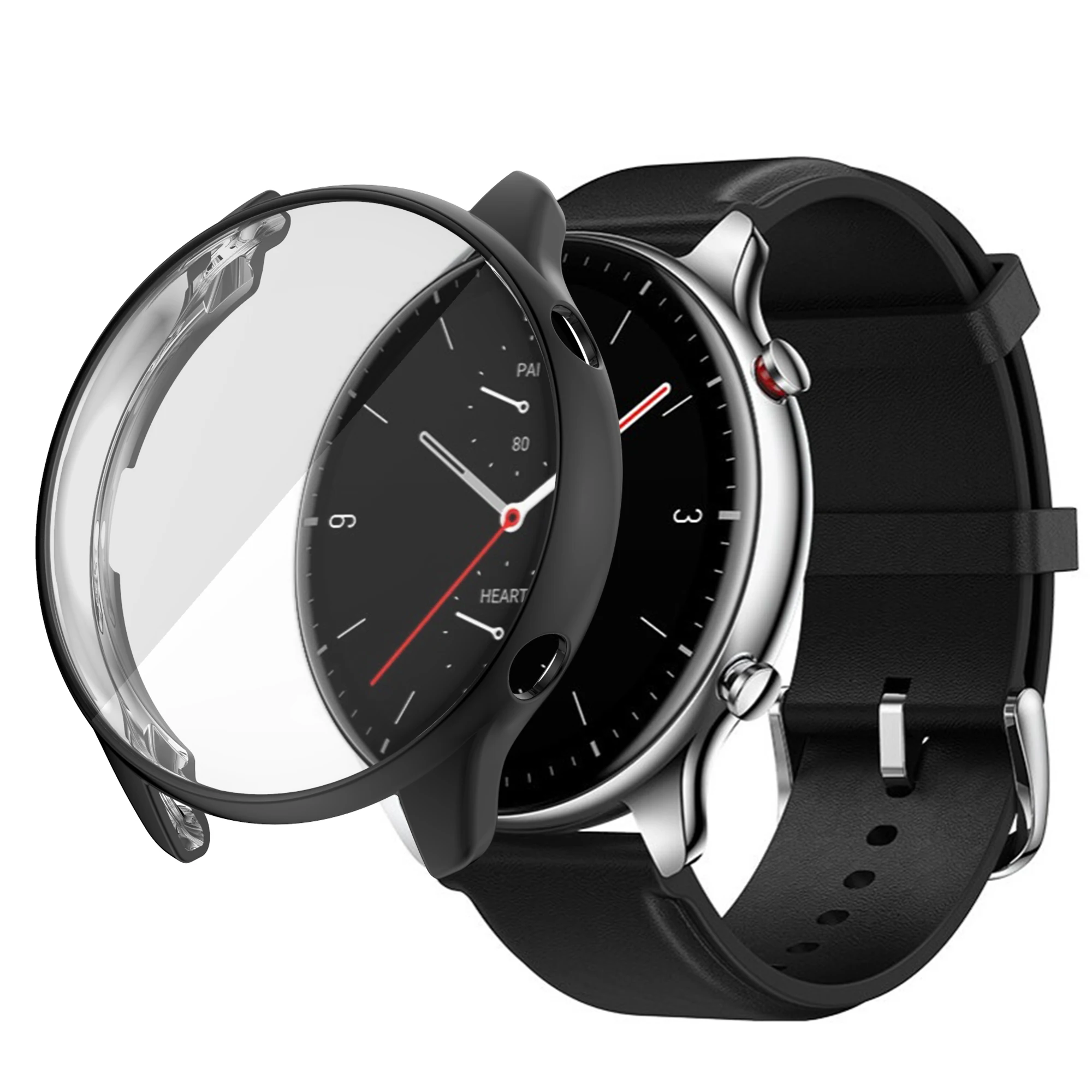 Case Full Screen Protector Shell Plating Protective Cover TPU for Amazfit GTR 2 / 2e watch screen protector case watch accessories watch screen protector watch case watch protective case watch cover watch protective cover glass cover apple watch screen protector apple watch screen protector case