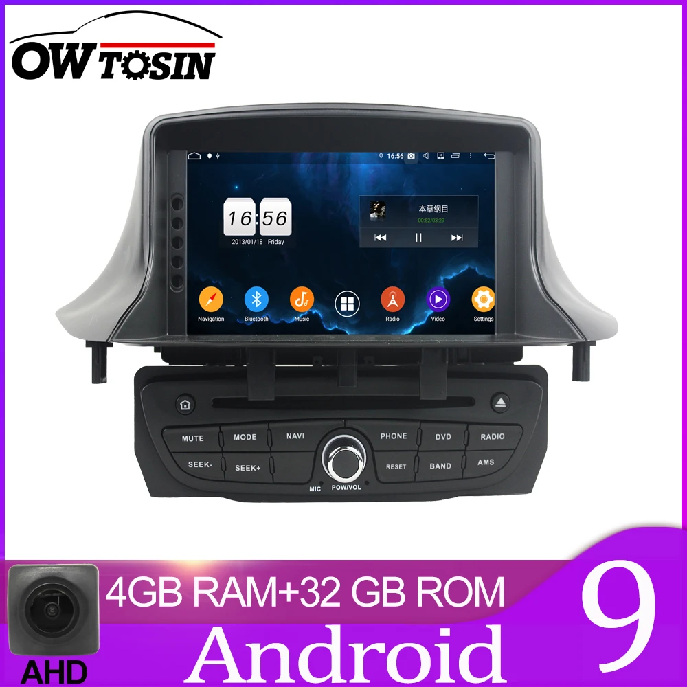 Автомагнитола Owtosin мультимедийный видеоплеер навигация GPS Android 9 0 для Renault Megane III