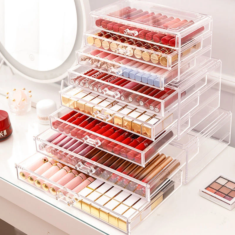 Perceptueel speling Symposium Lipstick Drawer Organizer | Stationery Display Stand | Make-up Storage Box  - Cosmetic - Aliexpress